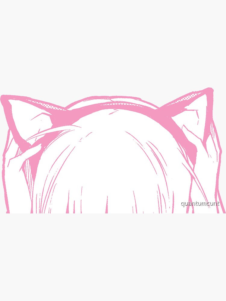 Thumbnail 3 of 3, Sticker, Neko Girl designed and sold by quantumcunt.