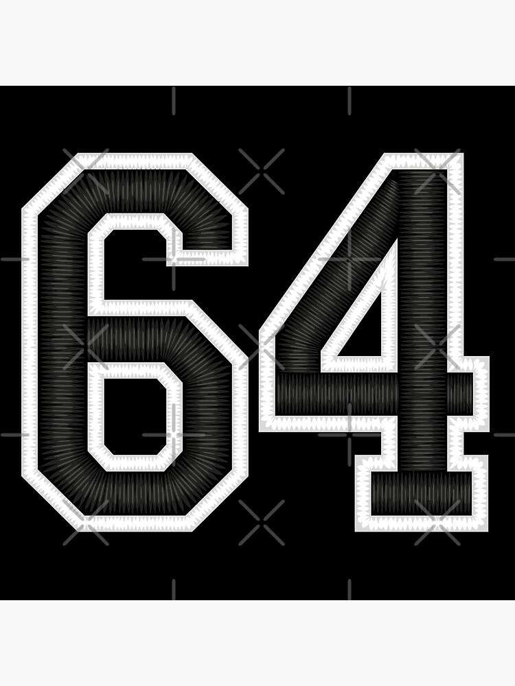 33 Black Jersey Sports Number thirty-three Football 33 Poster for Sale by  elhefe