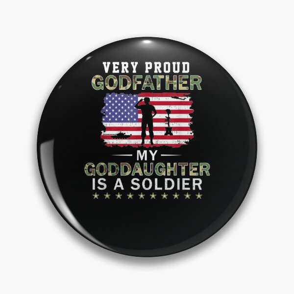 Item preview, Mens Very Proud Godfather My Goddaughter Is A Soldier Army Gift  designed and sold by sheilase.