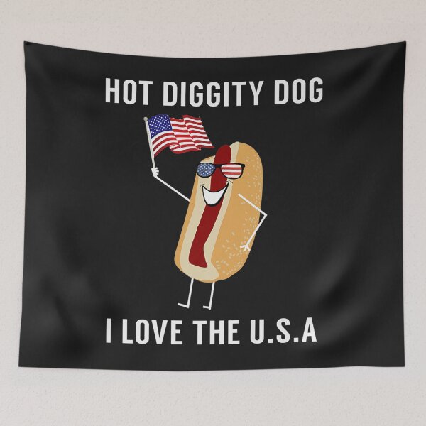 Item preview, Funny 4th of July Memorial Day Shirt  Funny Hot Dog USA Premium designed and sold by cindykz32bon.