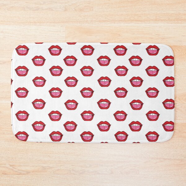 Item preview, Mouth Pop Art Seamless Pattern designed and sold by Peekonet.