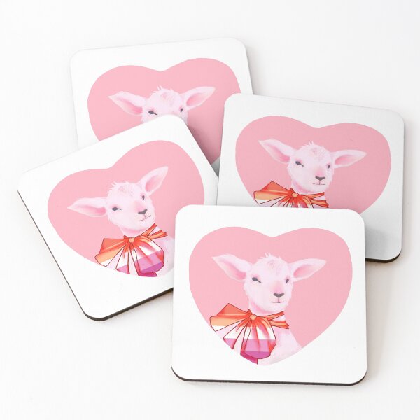 Item preview, Cottagecore pink lesbian goat designed and sold by MyYellowBird.