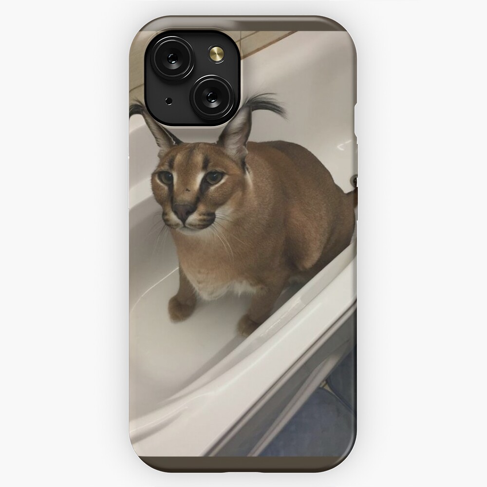 iPhone 13 Big floppa, Caracal Meme en el caso