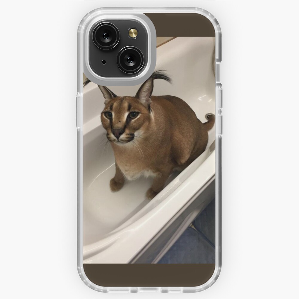 iPhone 13 Big floppa, Caracal Meme en el caso