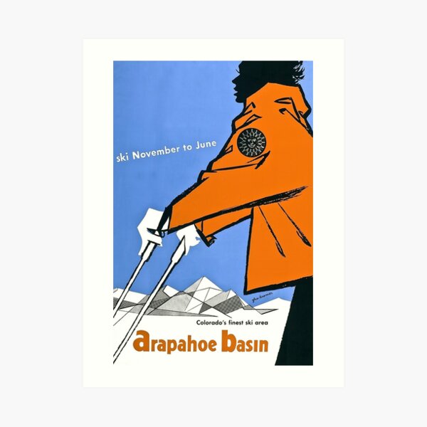 Arapahoe Basin, ski Art Print