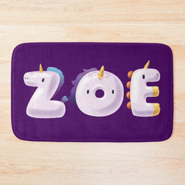 Item preview, Zoe Baby Girl Kids Name Zoe Unicorn designed and sold by elhefe.
