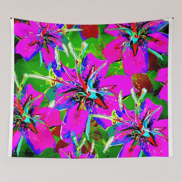 Item preview, Luscious Liliums - Pink / Green designed and sold by PoppyPod.