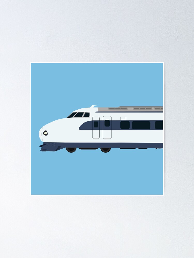 "Shinkansen 0 Series Bullet Train - Side View" Poster For Sale By ...