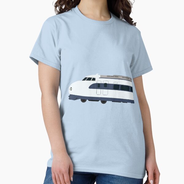 Vista previa del artículo con la obra «Tren bala Shinkansen serie 0: vista lateral», diseñado y vendido por JonesyDave.