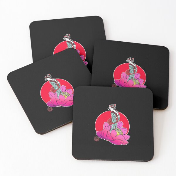 Item preview, Geisha in a lotus flower designed and sold by Ukiyograph.