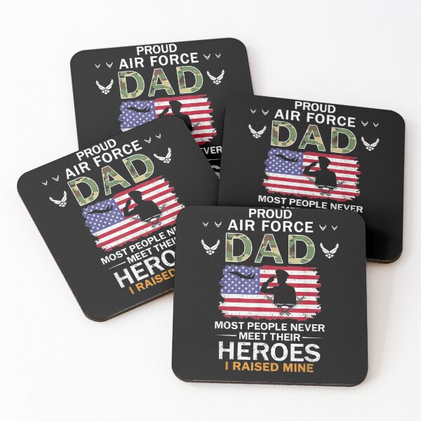 Item preview, Mens Proud Air Force Dad I Raised My Heroes Camouflage Army Gift  designed and sold by sheilase.