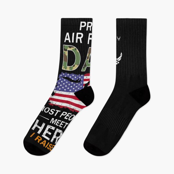 Item preview, Mens Proud Air Force Dad I Raised My Heroes Camouflage Army Gift  designed and sold by sheilase.