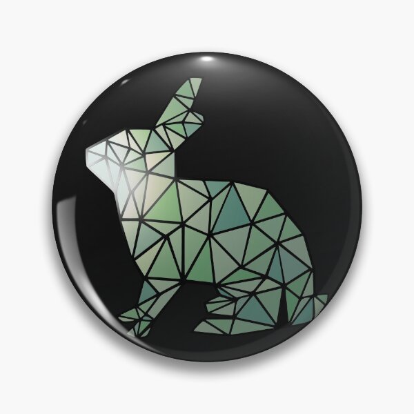 Item preview, Green Shinny Polygon Rabbit designed and sold by Chubuter.
