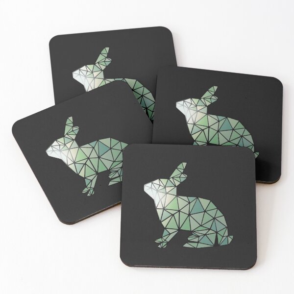 Item preview, Green Shinny Polygon Rabbit designed and sold by Chubuter.