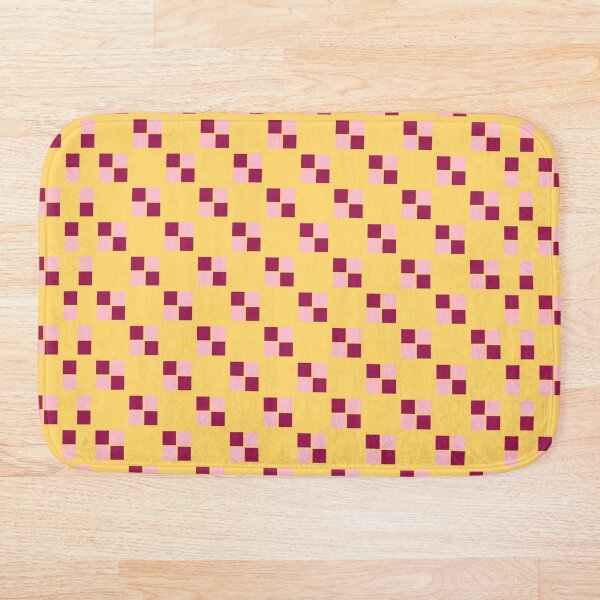 Item preview, Red & Pink Square on Yellow Pattern Design designed and sold by eviejay.