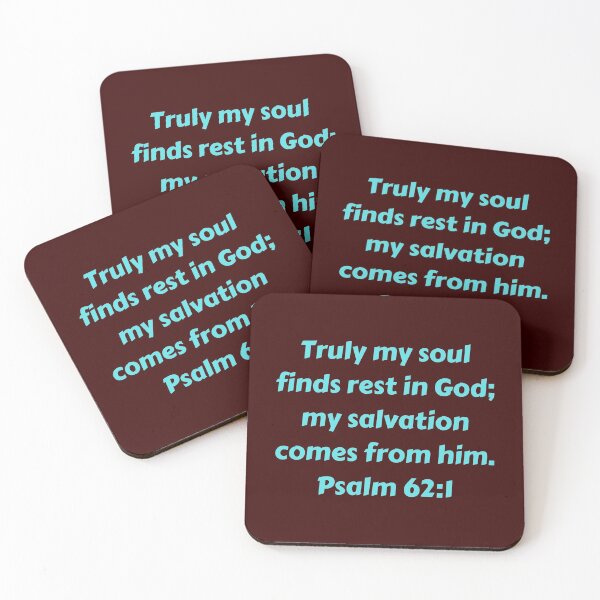Artikelvorschau, Bible Verse Psalm 62:1 entworfen und verkauft von Prayingwarrior.