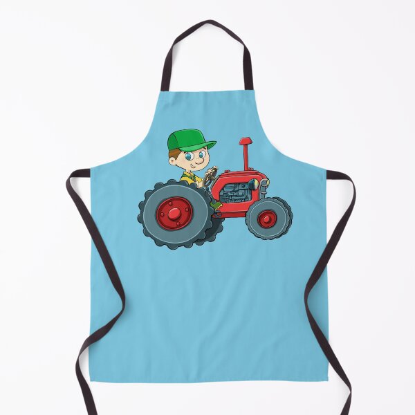 Item preview, farmer and red tractor designed and sold by duxpavlic.