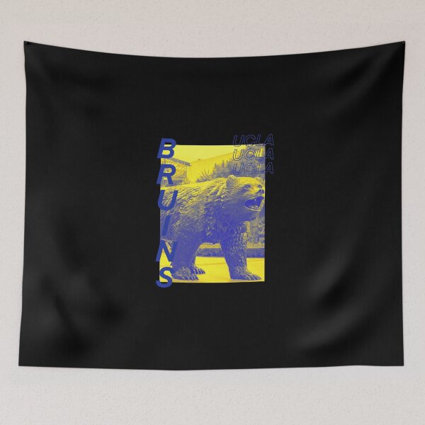 Item preview, Blue and Gold Bruin on Black designed and sold by Rocket-To-Pluto.