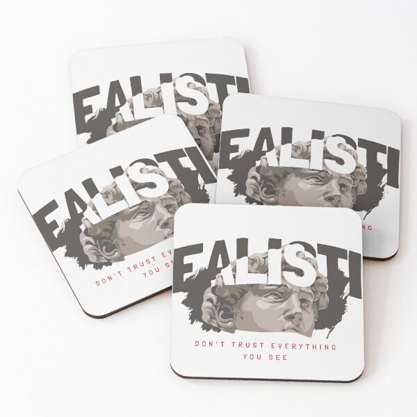 Item preview, Realistic Slogan with Black White Antique Statue Head Illustration designed and sold by Peekonet.