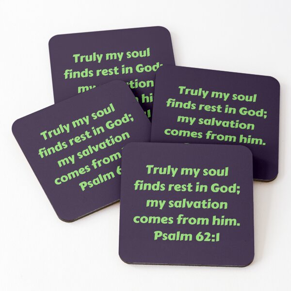 Item preview, Bible Verse Psalm 62:1 designed and sold by Prayingwarrior.