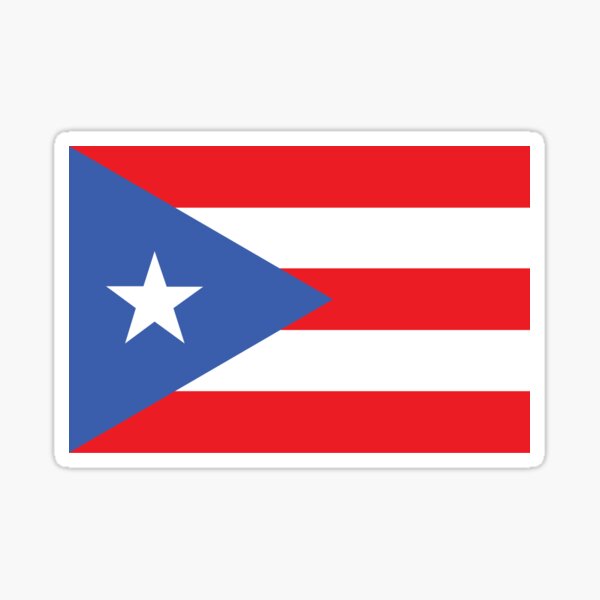 PUERTO RICO FLAG SWORD TRIBAL Decal Sticker