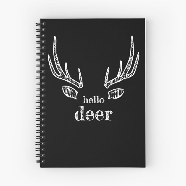 Item preview, 'Hello Dear' Deer Antlers & Ears designed and sold by Happy Puppy Print On Demand.