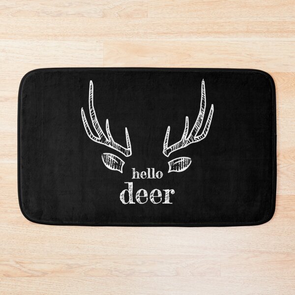 Item preview, 'Hello Dear' Deer Antlers & Ears designed and sold by Happy Puppy Print On Demand.