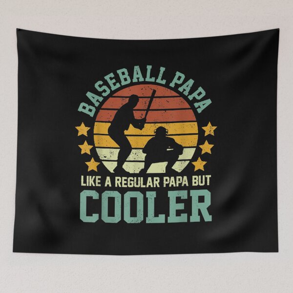 Artikelvorschau, Herren Baseball Papa wie ein normaler Papa aber coolere Sterne Vintage Geschenk entworfen und verkauft von sheilase.