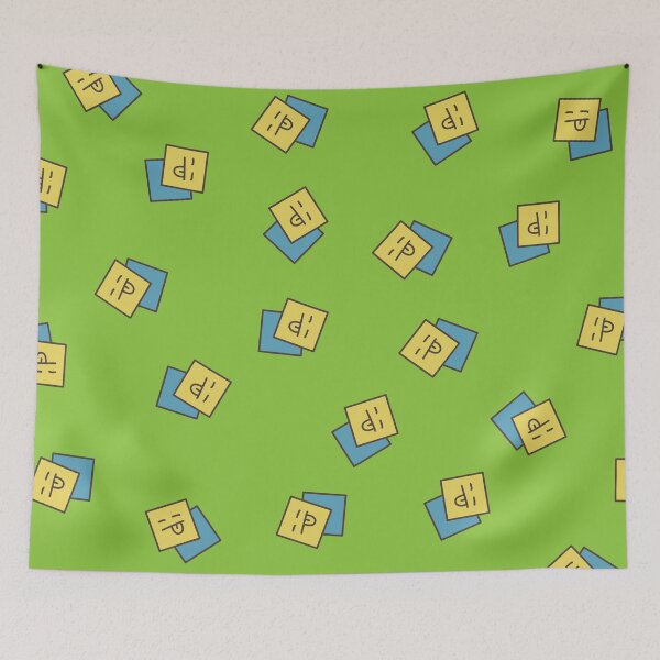 Item preview, Yellow And Blue Stickies Pattern designed and sold by Studio  Six.
