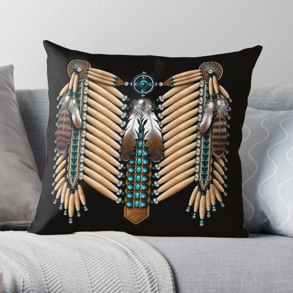 Native throw online pillows