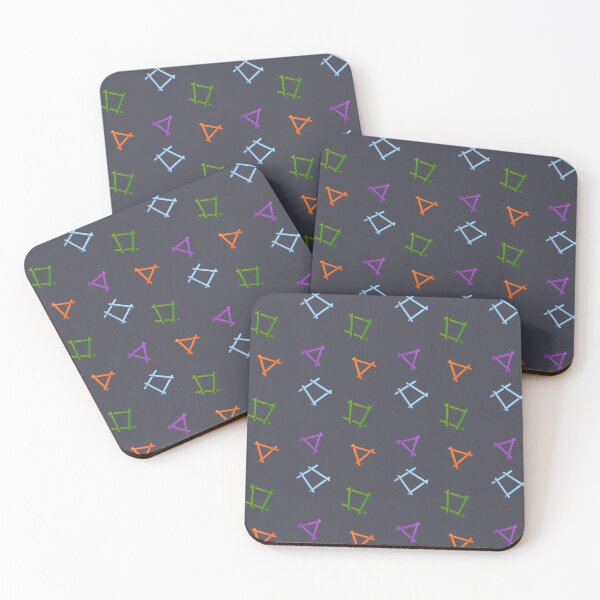 Item preview, Popsicle Stick Geometry - Dark Gray Version designed and sold by KeksWorkroom.