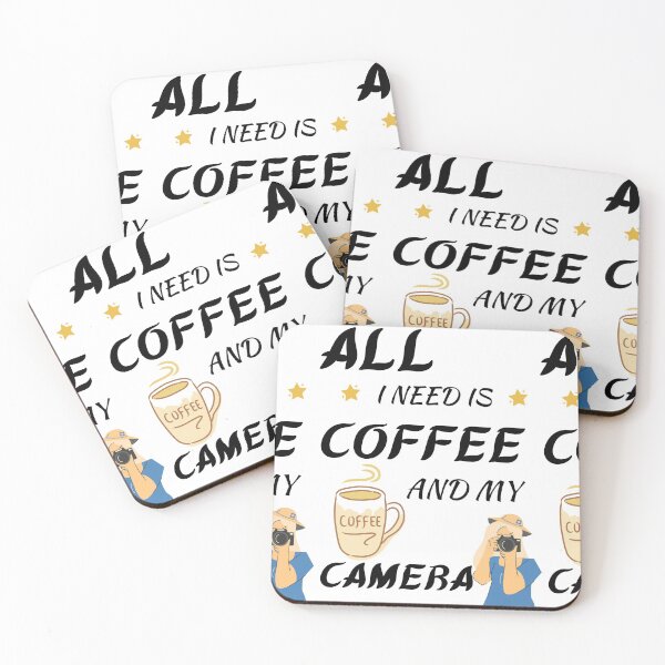 Item preview, All i need is coffee and my camera. designed and sold by Preetydesign.