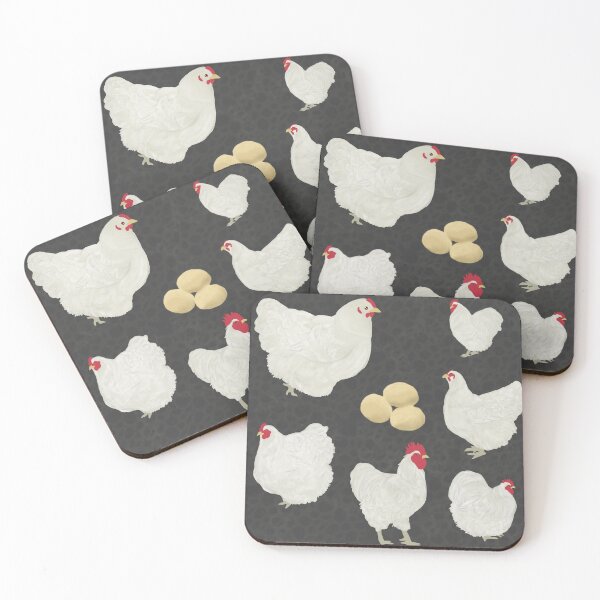 Item preview, White Orpington Chicken Pattern designed and sold by Ashley Gagnon.