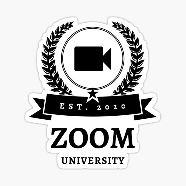 Zoom university, zoom classes, online classes, class of 2021 Sticker