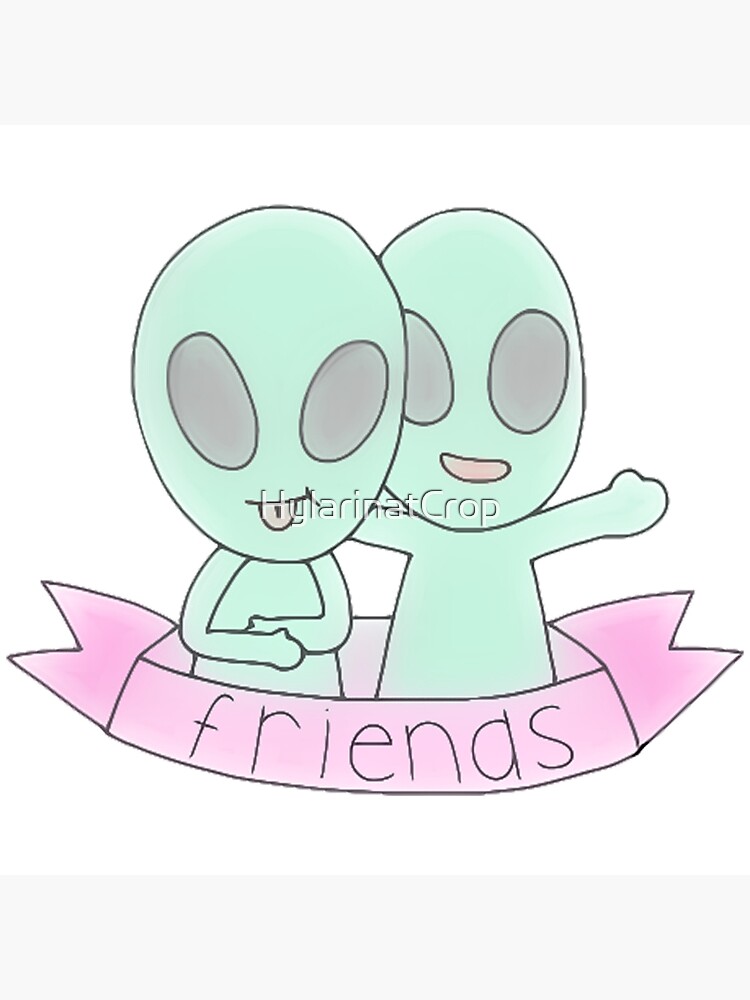 "Alien Best Friend" Art Print by HylarinatCrop Redbubble