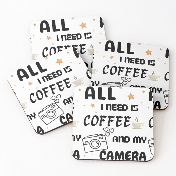 Item preview, All i need is coffee and my camera designed and sold by Preetydesign.