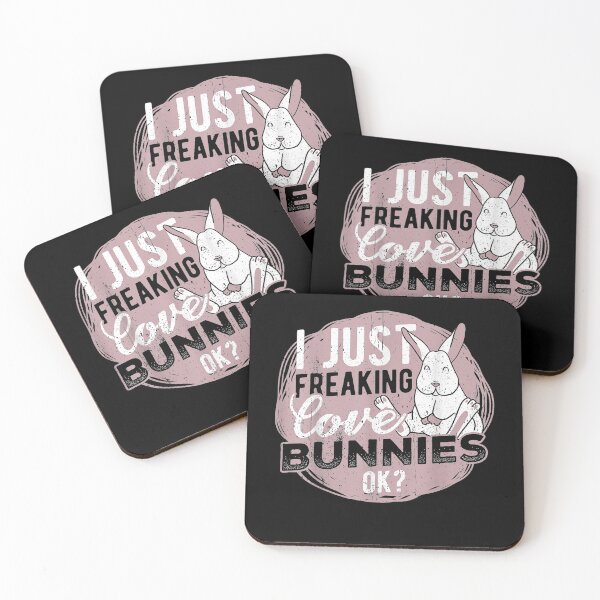 Item preview, I Just Freaking Love Bunnies Ok Cute Bunny Gift  designed and sold by mchargue12.