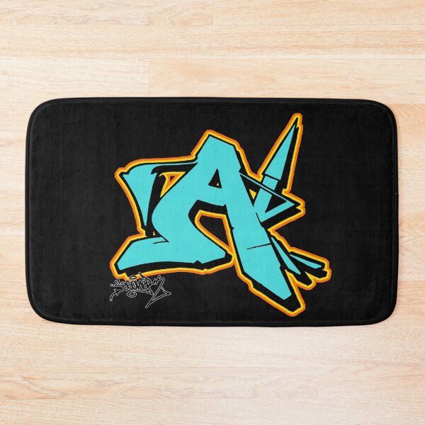 Item preview, BLUE LETTER A BY ESONE URBAN GRAFFITI STREET STYLE  designed and sold by GraffitiBomberZ.