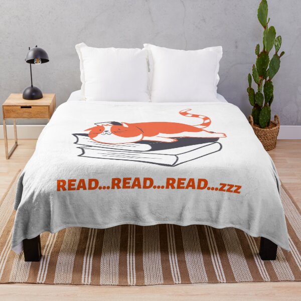 Item preview, read...read...read...sleep cute cat designed and sold by foxcart.