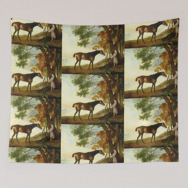 Item preview, Vintage George Stubbs art man and Horse designed and sold by Vintage Designs +.