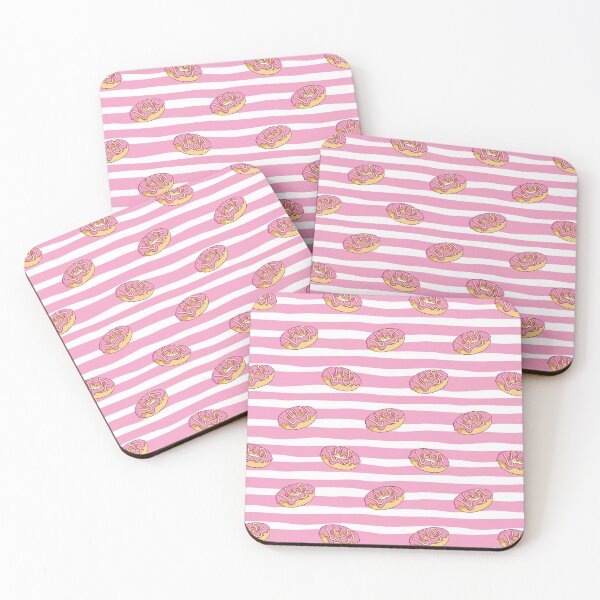 Item preview, Seamless Pattern Cute Strawberry Donut with Colored Doodle Style designed and sold by Peekonet.