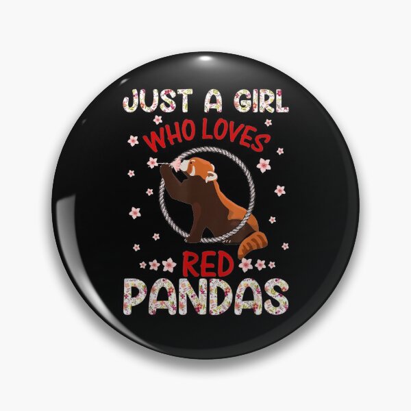 Item preview, Just A Girl Who Loves Red Pandas Floral Flowers Gift  designed and sold by mchargue12.