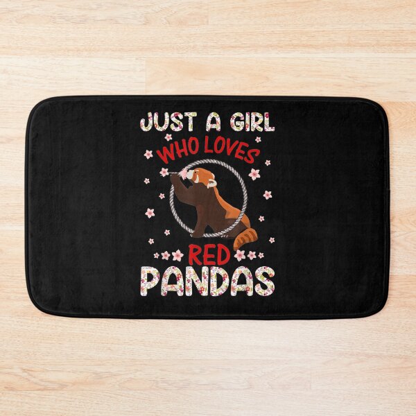 Item preview, Just A Girl Who Loves Red Pandas Floral Flowers Gift  designed and sold by mchargue12.