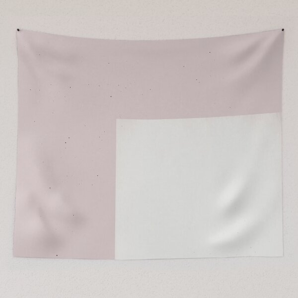 Item preview, Minimalist Colour Block in Soft White and Blush Pink designed and sold by kasamor.