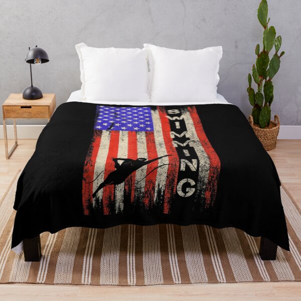 Item preview, Vintage Usa American Flag Swimming Player Swimmer Silhouette Gift designed and sold by mchargue12.