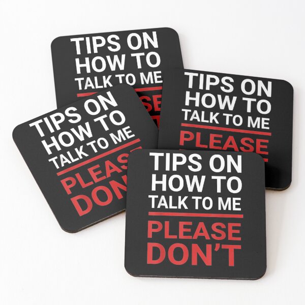 Item preview, Tips On How To Talk To Me Please Don't Anti Social Introvert Gift  designed and sold by mchargue12.