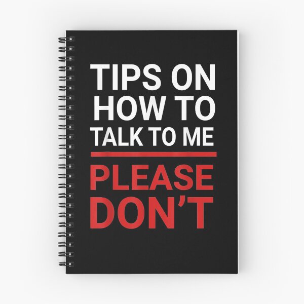 Item preview, Tips On How To Talk To Me Please Don't Anti Social Introvert Gift  designed and sold by mchargue12.