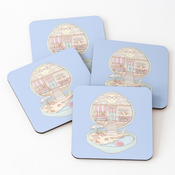 Item preview, Pastel Beach Pocket Diner House designed and sold by VelvepeachShop.