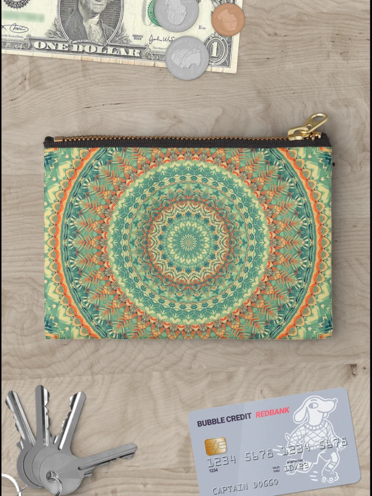 Thumbnail 3 of 4, Zipper Pouch, Mandala 145 designed and sold by Mandala Of Life.