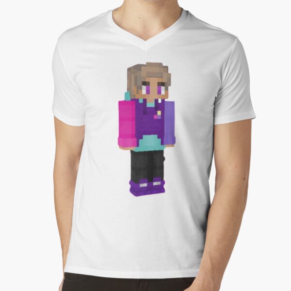 Herobrine Girl  Purple Minecraft Skin